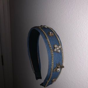 Denim headband